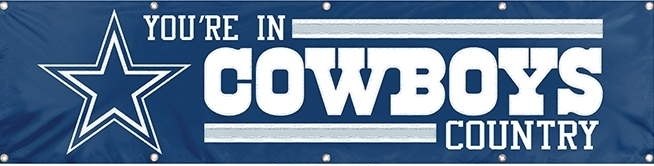 Cowboys Banner 8' x 2'
