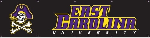 East Carolina Pirates Banner 8' x 2'