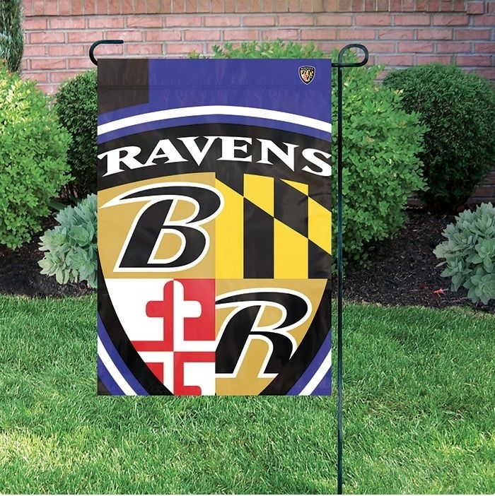 Ravens Bold Logo Garden Flag 12" x 18"
