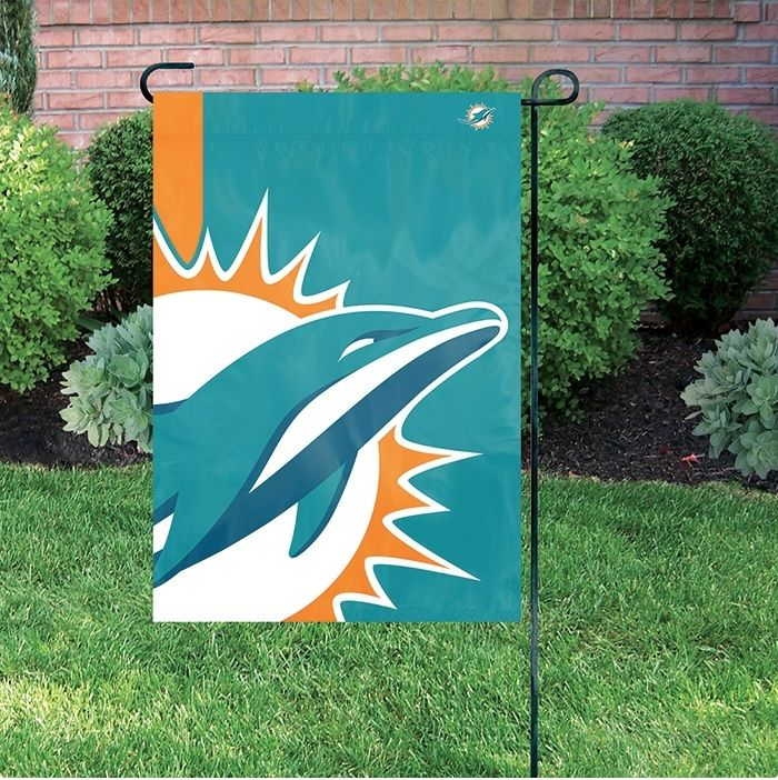 Dolphins Bold Logo Garden Flag 12" x 18"