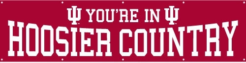 Indiana Hoosiers Banner 8' x 2'