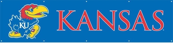 Kansas Jayhawks Banner 8' x 2'