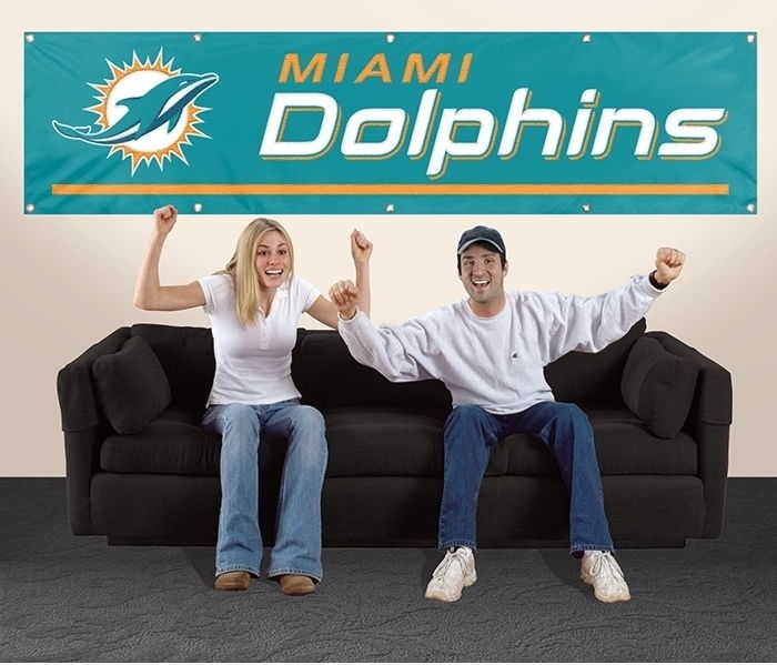 Dolphins Banner 8' x 2'