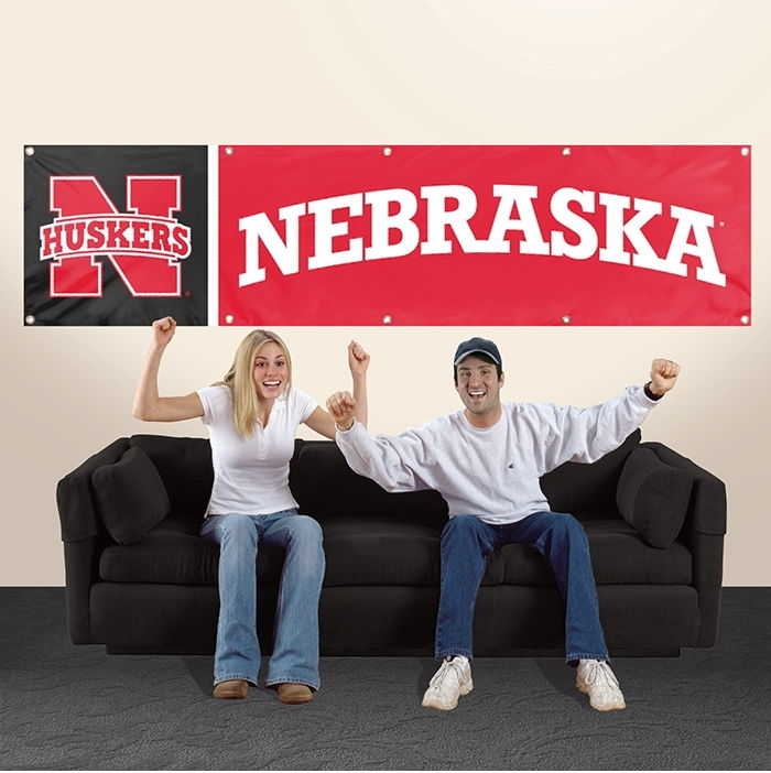 Nebraska Cornhuskers Banner 8' x 2'