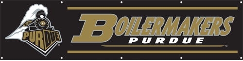 Purdue Boilermakers Banner 8' x 2'