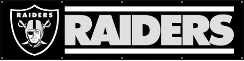Raiders Banner 8' x 2'