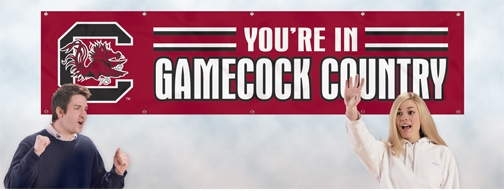 South Carolina Gamecocks Banner 8' x 2'