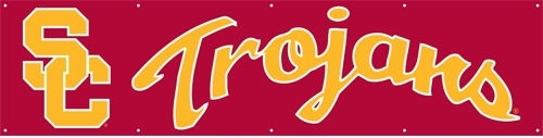 USC Trojans "SC" Banner 8' x 2'