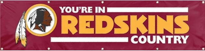 Redskins Banner 8' x 2'