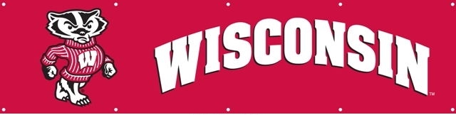 Wisconsin Badgers Banner 8' x 2'