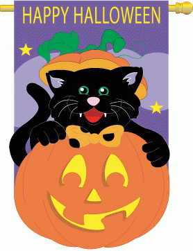 Black Cat House Flag
