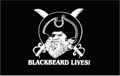 Blackbeard Lives Pirate Flag  3x5