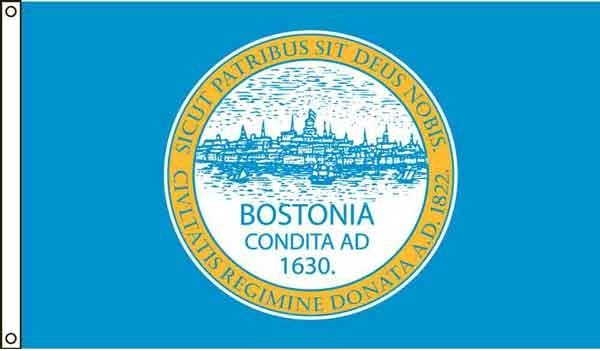 4' x 6' Boston City High Wind, US Made Flag