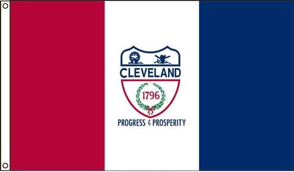 3' x 5' Cleveland City High Wind, US Made Flag