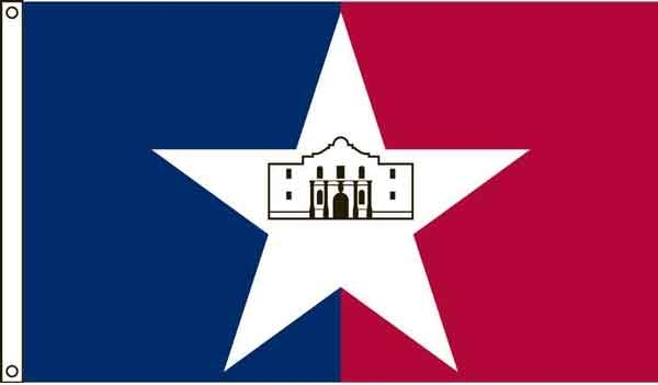 2' x 3' San Antonio City High Wind, US Made Flag