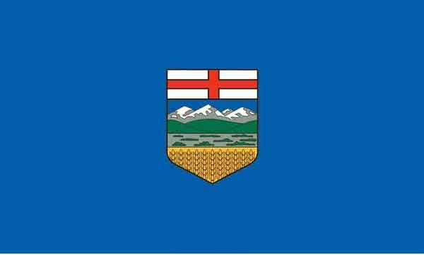 3' x 5' Alberta High Wind, US Made Flag