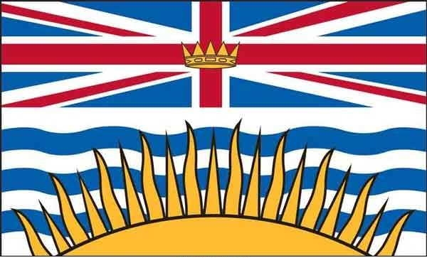3' x 5' British Columbia High Wind, US Made Flag