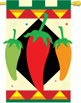 Chili Pepper House Flag