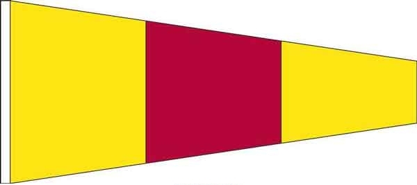 High Wind, US made Code Pennant Size No. 0 - 10