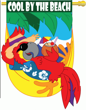 Cool By The Beach House Flag