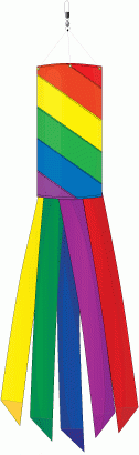 Rainbow Windsock 12" - 1 left