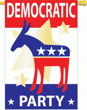applique Democratic Party House Flag