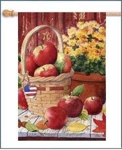 Apples & Mums Garden Flag - 1 left