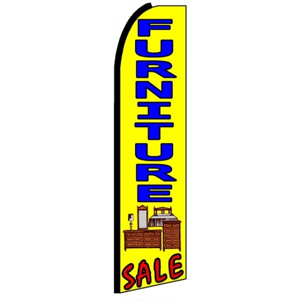 Furniture Sale Wind Feather Flag 3' x 11.5'