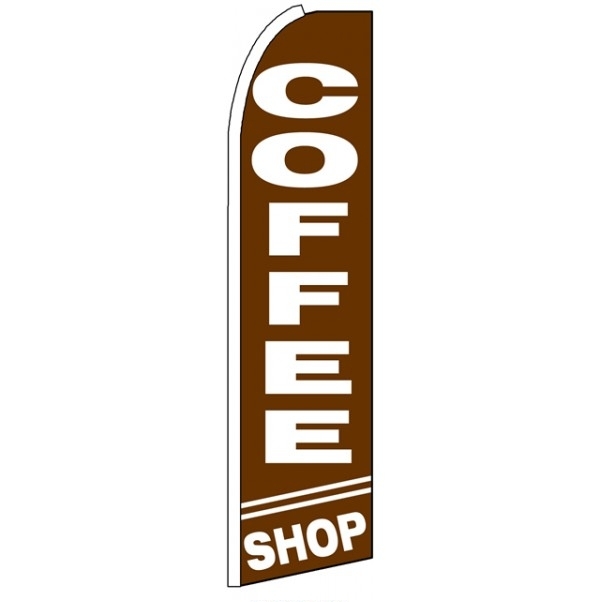 Coffee Shop Feather Flag 3' x 11.5'