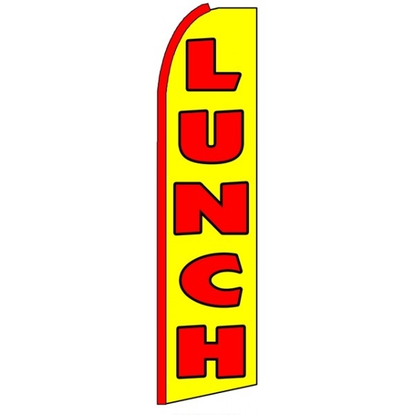 Lunch (V2) Feather Flag 3' x 11.5'