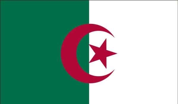 2' x 3' Algeria High Wind, US Made Flag