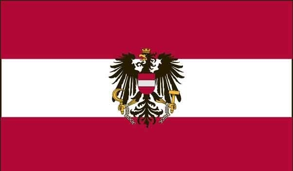 3' x 5' Austria w/ Eagle High Wind, US Made Flag
