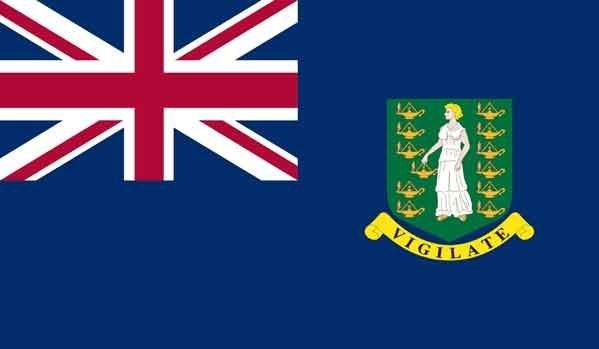 3' x 5' British Virgin Island High Wind, US Made Flag