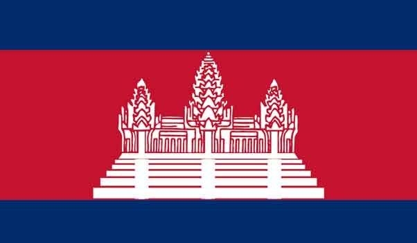 5' x 8' Cambodia High Wind, US Made Flag