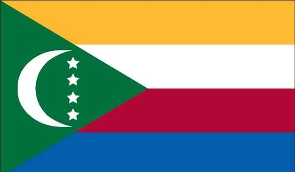 2' x 3' Comoros High Wind, US Made Flag