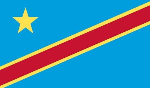 5' x 8' Congo Democratic Republic High Wind, US Made Flag