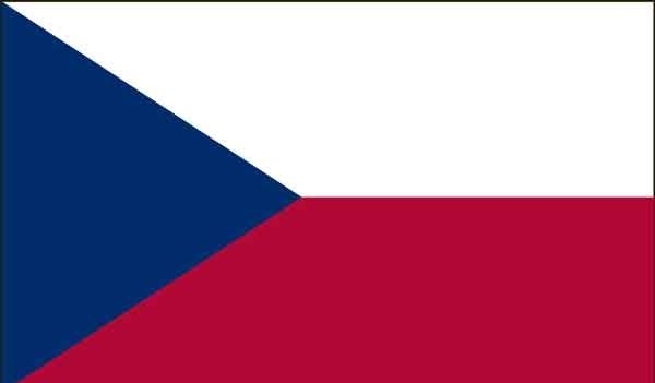 2' x 3' Czech Republic High Wind, US Made Flag