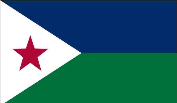 5' x 8' Djibouti High Wind, US Made Flag