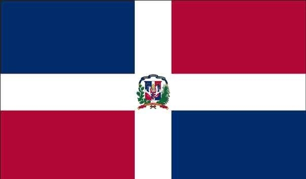 5' x 8' Dominican Republic High Wind, US Made Flag