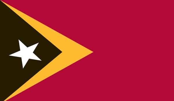 2' x 3' East Timor High Wind, US Made Flag