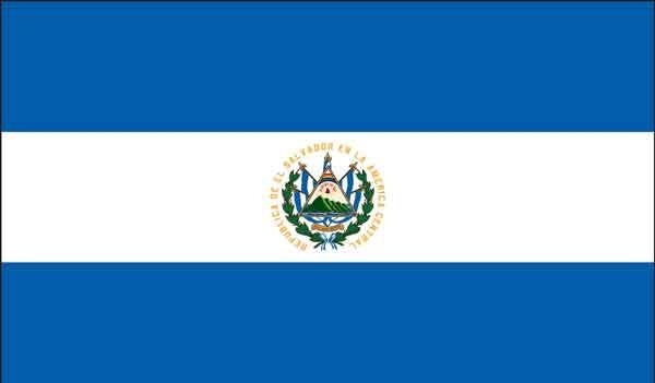 2' x 3' El Salvador High Wind, US Made Flag