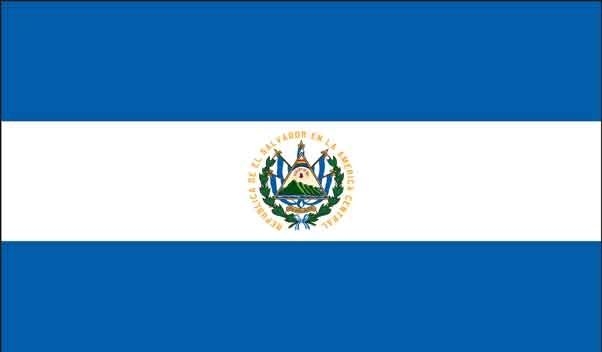 4' x 6' El Salvador High Wind, US Made Flag