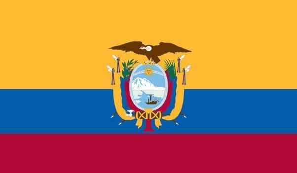 5' x 8' Ecuador High Wind, US Made Flag