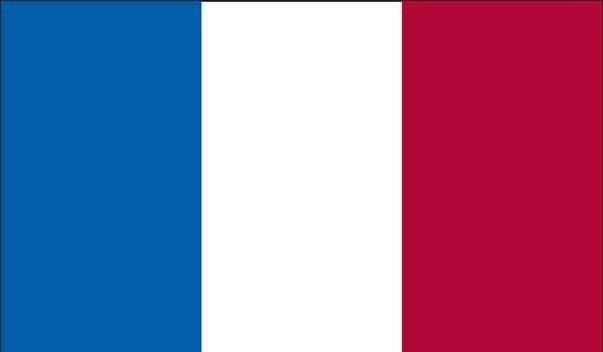 5' x 8' France High Wind, US Made Flag