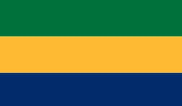 5' x 8' Gabon High Wind, US Made Flag