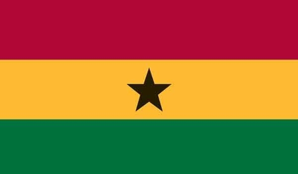 5' x 8' Ghana High Wind, US Made Flag
