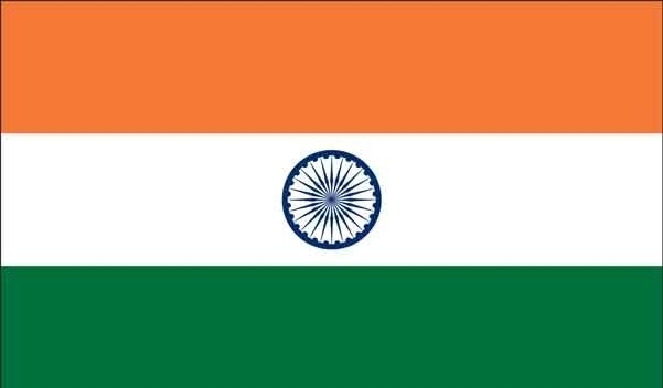 4' x 6' India High Wind, US Made Flag