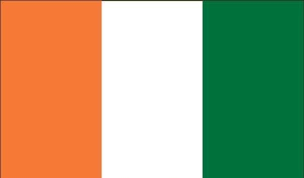 5' x 8' Ivory Coast - Cote d'Ivoire High Wind, US Made Flag