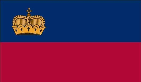 2' x 3' Liechtenstein High Wind, US Made Flag