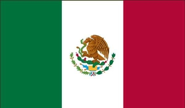 2' x 3' Mexico High Wind, US Made Flag